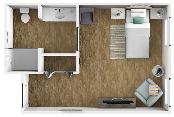 Montclaire-Suite-_-One-Bathroom-308-1